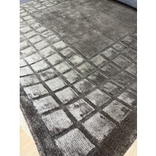 Hoom Rugs Siena 3D Box Dark Grey Yün & Viskon Ithal El Dokuma Halı