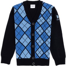 U.S. Polo Assn. Erkek Çocuk Saks Triko Hırka 50315636-VR032