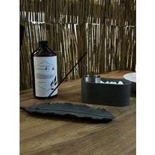 Bio-Fire V1 (Siyah) Masaüstü Şömine + Tüy Tütsülük + 1 Lt Yakıt + 5 Adet Tüsü Çubuğu