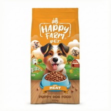 Happy Farm Yavru Köpek Maması Puppy Kuzu Etli 15 kg