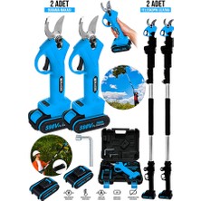 Graizer Alman Profesyonel 598 Vf 20 Ah 2 Metre Teleskopik Uzatma Akülü Bağ Dal Budama Kesme Makası Makinesi