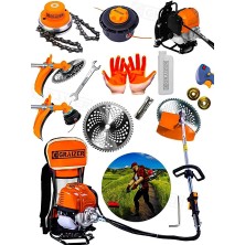 Graizer Çelik Piston Sırt Tipi Benzinli Motorlu Ot Çalı Tırpanı Çim Biçme Makinesi Tirpan Canavar Başlık