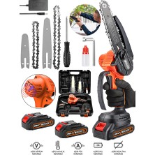 Graizer Alman 128 Vf 10 Ah %100 Cooper Bakir Sargili Akülü Dal Kesme Budama Testere Bıçkı Makinesi