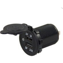 Gözpar Oto USB Şarj Soketi Unıversal Hızlı Şarj Çift USB 5V 2.1 A 8V-32V --