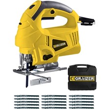 Graizer Alman 3200 W Sjs Metal Şanzuman 6 Kademe Devirli Lazerli Otomatik Dekupaj Testere + 15 Uç