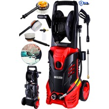 Graizer Grz-Kf 180 Musluk ve Kovadan Çekme Yüksek Basınçlı Bahçe Oto Yıkama Makinesi Firça Hediyeli