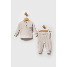 Melisa Bebe Zebra Baskılı Bebek Takım