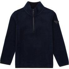 U.S. Polo Assn. Erkek Çocuk Lacivert Yarım Fermuarlı Polar Sweatshirt 50313841-VR033