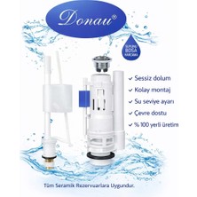 Donau Tuna 3/6 Lt Çift Basmalı Rezervuar Iç Takımı – Sessiz Dolum, Ayarlanabilir