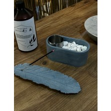 Bio-Fire V1 (Mavi) Masaüstü Şömine + Tüy Tütsülük + 1 Lt Yakıt + 5 Adet Tütsü Çubuğu