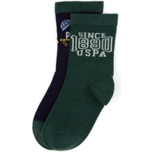 U.S. Polo Assn. Erkek Çocuk 2'li Soket Çorap 50318056-VR033