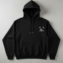 Model Cross Baskılı Hoodie