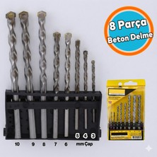 Nzb 8 Parça Beton Delme Matkap Ucu Set 8 'li Paket Betonarme Prekast Duvar Delme 3 4 5 6 7 8 9 10 mm Çap