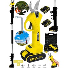 Graizer Alman Profesyonel 598 Vf 20 Ah 2 Metre Teleskopik Uzatma Akülü Bağ Dal Budama Kesme Makası Makinesi