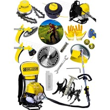 Graizer Alman 20 Hp Sırt Tipi Benzinli Motorlu Ot Çalı Tırpanı Çim Biçme Makinesi Tirpan Çapa Aparati