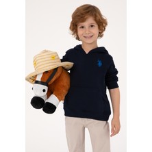 U.S. Polo Assn. Erkek Çocuk Lacivert Basic Kapüşonlu Sweatshirt 50313980-VR033