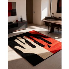 Rose'n Home Arte HD011 Modern El Figürlü Renkli Dekoratif Şönil Salon Oturma Odası Mutfak Halısı