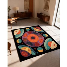 Rose'n Home Arte HD010 Geometrik Desenli Modern Dekoratif Şönil Salon Oturma Odası Mutfak Halısı