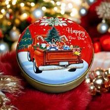 Celestia Yılbaşı Metal Kutu Çilek Kokulu Mum