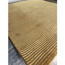 Hoom Rugs Jaipur Hardal El Dokuma Modern Halı – Orta Hav, Minimal Tasarım