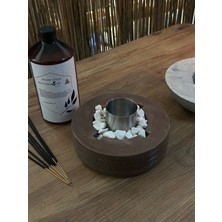 Bio-Fire V2 (Kahverengi) Masaüstü Şömine + 1 Lt Yakıt