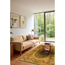 Rose'n Home Arte DS002 Vintage Klasik Desenli Dekoratif Şönil Salon Oturma Odası Mutfak Halısı