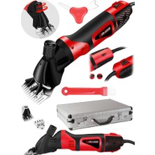 Graizer Alman 3000 W Devir Ayarli Bakir Sargili Çelik Şanzuman Koyun Keçi Kirkma Makinesi Alüminyum Çantali