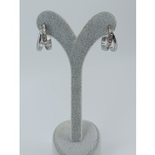 Lagül Aksesuar 316L Çelik Kararmaz Suya Dayanıklı Taşlı Sarmal Model Küpe