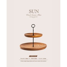 Ahşap Tabak Sunum Sun-18