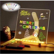 deyhome LED Işıklı Yazı Panosu – 20X30 cm | Renkli Fosforlu Kalemli-Ürün Kurulumunu Okuyunuz-