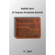 Koof Craft Nova Hakiki Deri Karlık Cüzdan- Hediyelik Deri Cüzdan El Yapımı Deri Kartlık