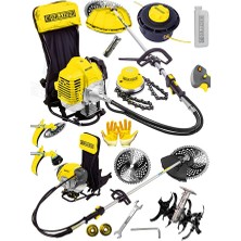 Graizer 20000 Rpm Çelik Piston Sırt Tipi Benzinli Motorlu Ot Çalı Tırpanı Çim Biçme Makinesi Tirpan Çapa