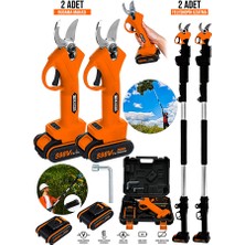 Graizer Alman Profesyonel 598 Vf 20 Ah 2 Metre Teleskopik Uzatma Akülü Bağ Dal Budama Kesme Makası Makinesi