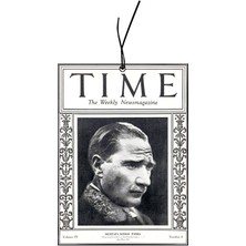 BiKoku Atatürk Time Dergisi Kapağı Tasarımlı Parfüm Esanslı Oto, Araç, Araba Kokusu ve Oto Aksesuarı
