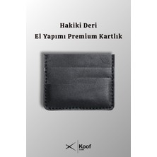 Koof Craft Nova Hakiki Deri Karlık Cüzdan- Hediyelik Deri Cüzdan El Yapımı Deri Kartlık