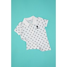 U.S. Polo Assn. Erkek Çocuk Beyaz Tişört Regular Fit Pamuk Kolsuz Trend Stil 50325225-VR013