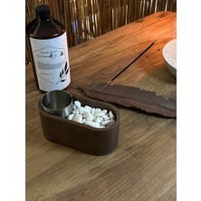 Bio-Fire V1 (Kahverengi) Masaüstü Şömine + Tüy Tütsülük + 1 Lt Yakıt + 5 Adet Tütsü Çubuğu