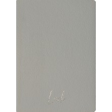 Kum Yayınevi Luck Defter - Thermo Sert Kapak - Çizgisiz 192 Sayfa – 15X21,3CM - Gri
