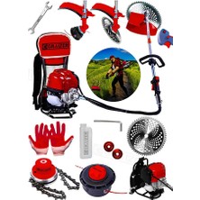 Graizer Alman Turbo K6000 Sırt Tipi Benzinli Motorlu Ot Çalı Tırpanı Çim Biçme Makinesi Canavar Baslik