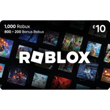 Roblox Robux 1000 Gift Card (Eksik Yükleme Iade Garantili)