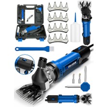 Graizer Alman 4200 W Devir Ayarli Bakir Sargili Çelik Şanzuman Koyun Keçi Kirkma Makinesi + 4 Adet Üst Bıçak