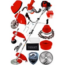 Graizer Gtk-20 Yan Tipi Benzinli Motorlu Ot Çalı Tırpanı Çim Biçme Makinesi Tırpan Canavar Baslik