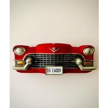 Wowo Craft Cadillac Duvar Obje Araba Biblo Kırmızı