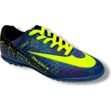 Walked 037-26 Mavi Sarı Erkek Halı Saha Ayakkabı Yetişkin Kullanıcılar İçin