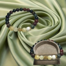 Reina Del Corazen El Yapımı Doğal Kantaşı Sedef Antik 925 Ayar Gümüş Bileklik – Otantik Tasarım, Tarihî Ilhamlı, Bolluk ve Huzur Enerjili Şık Takı