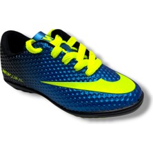 Walked 401-26 Çocuk Halı Saha Ayakkabı Mavi Sarı 28-36