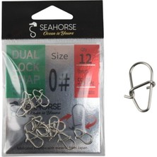 Sea Horse Dual Lock Snap Nickel #0 Qty:12
