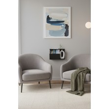 Grandmix Minimalist Metal Duvar Rafı ve Dergilik Çok Amaçlı Ev ve Ofis Düzenleyici