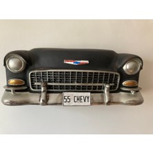 Wowo Craft Chevy Duvar Obje Araba,biblo Siyah