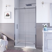 Kupon Duş ve Banyo Sistemleri Sirius D200 1  Sabit Cam 1 Kayar Kapı Parlak Aksam Şeffaf Cam Askılı Sistem Duşakabin H: 200cm